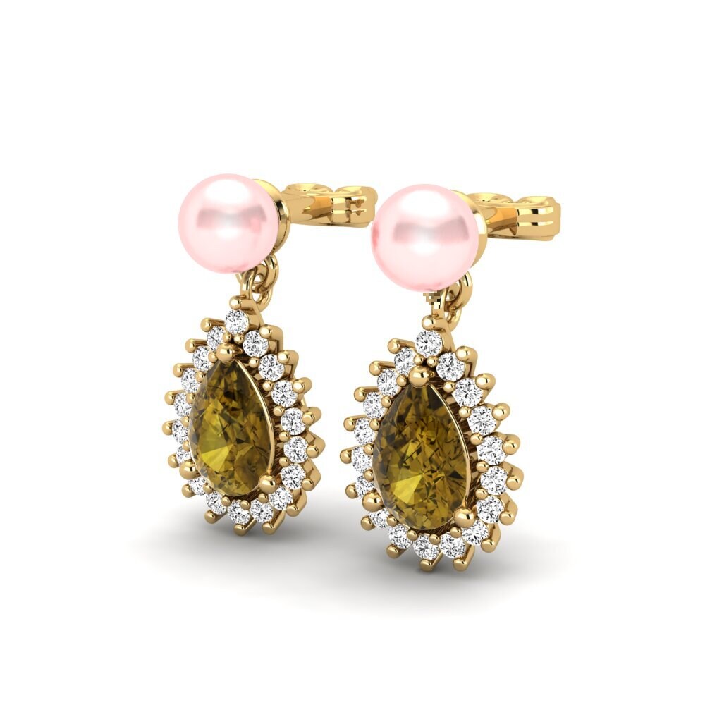Brown Zircon Women's Earring Chargeura