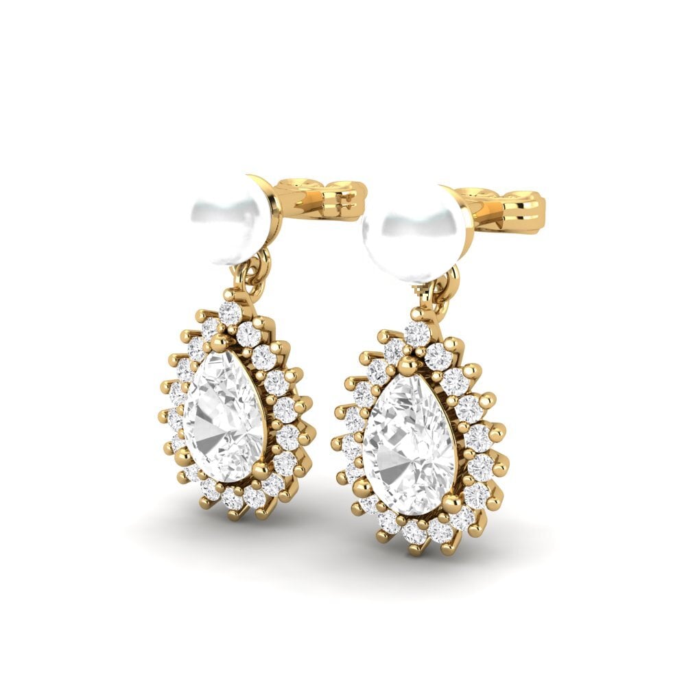 White sapphire Women's Earring Chargeura