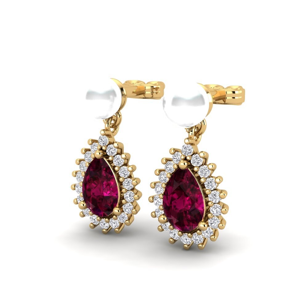 Rhodolite Garnet Women's Earring Chargeura