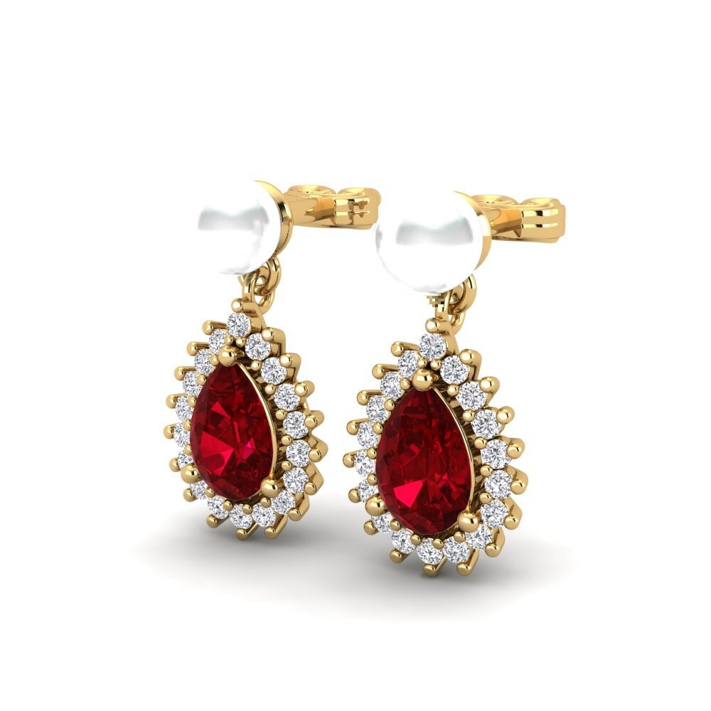 Red Zirconia Women's Earring Chargeura