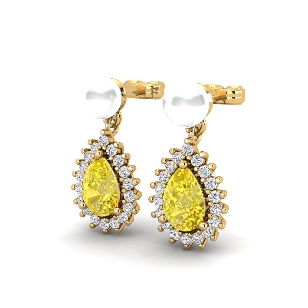 Yellow Sapphire Women's Earring Chargeura