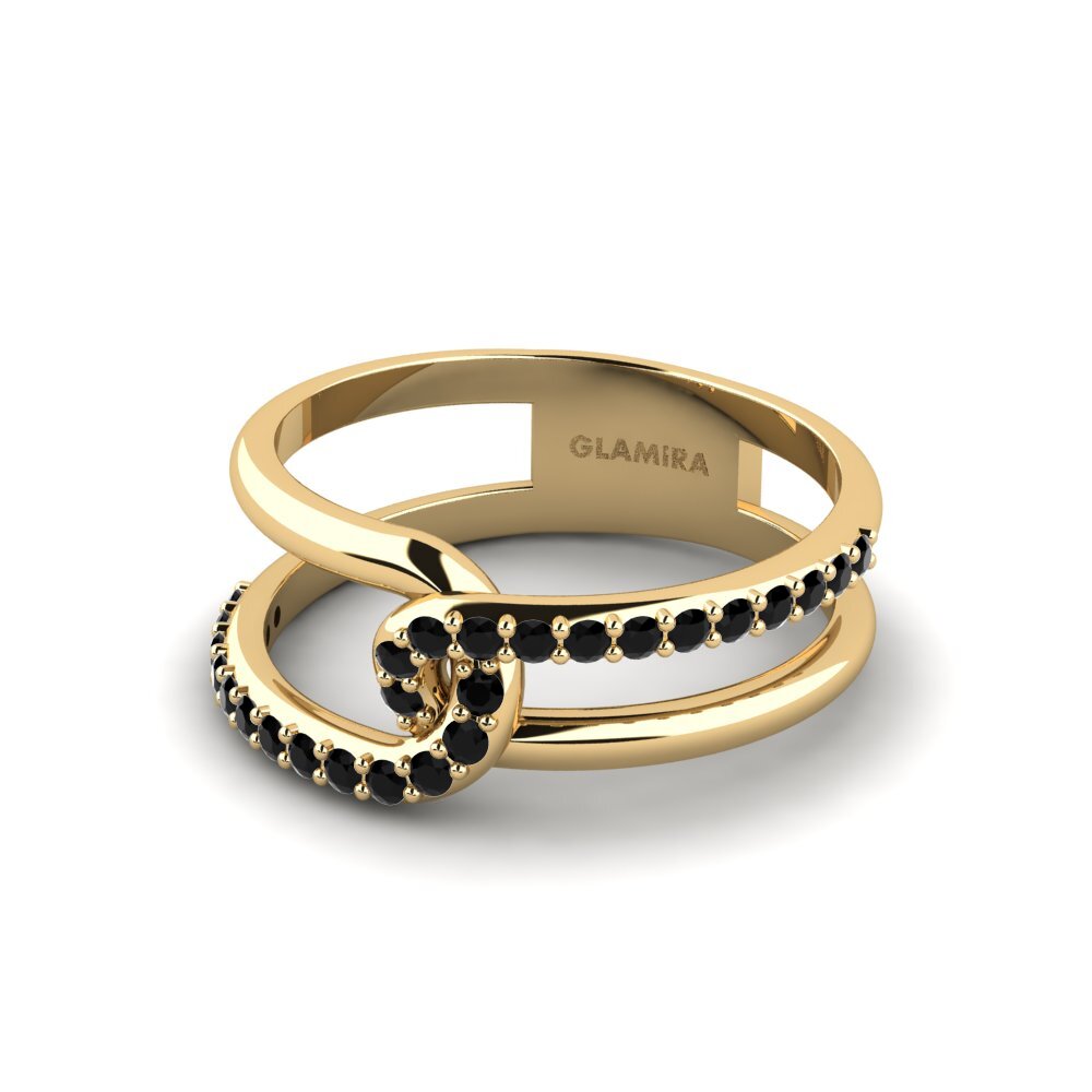 Zafiro negro Anillo Charleville