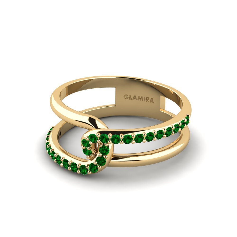 Zircônia Verde Anel Charleville