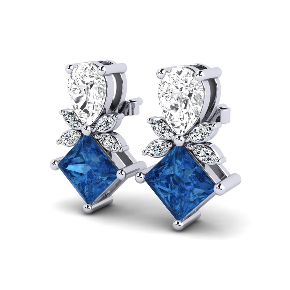 Dark Blue Zirconia Earring Charlsie
