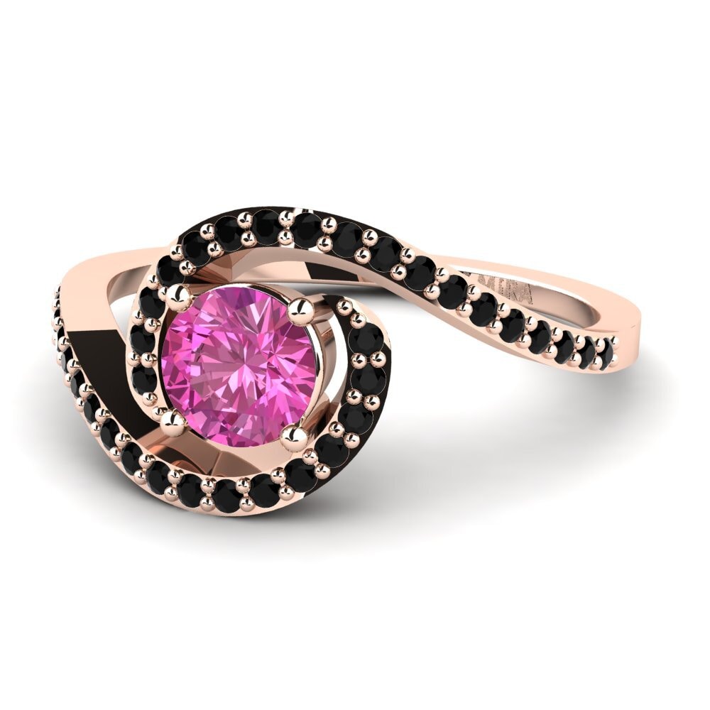 Pink Topaz Engagement Ring Chasseur