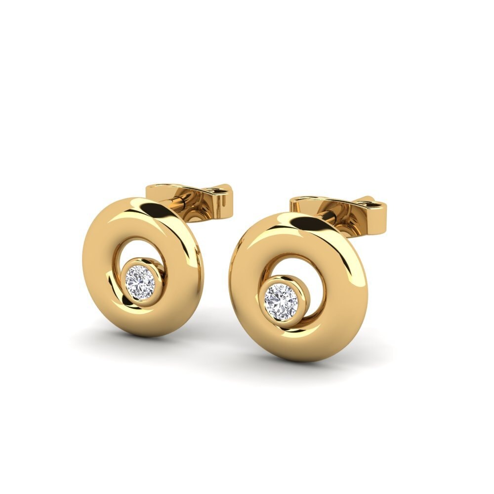 18ct Yellow Gold Women's Earring Chastie
