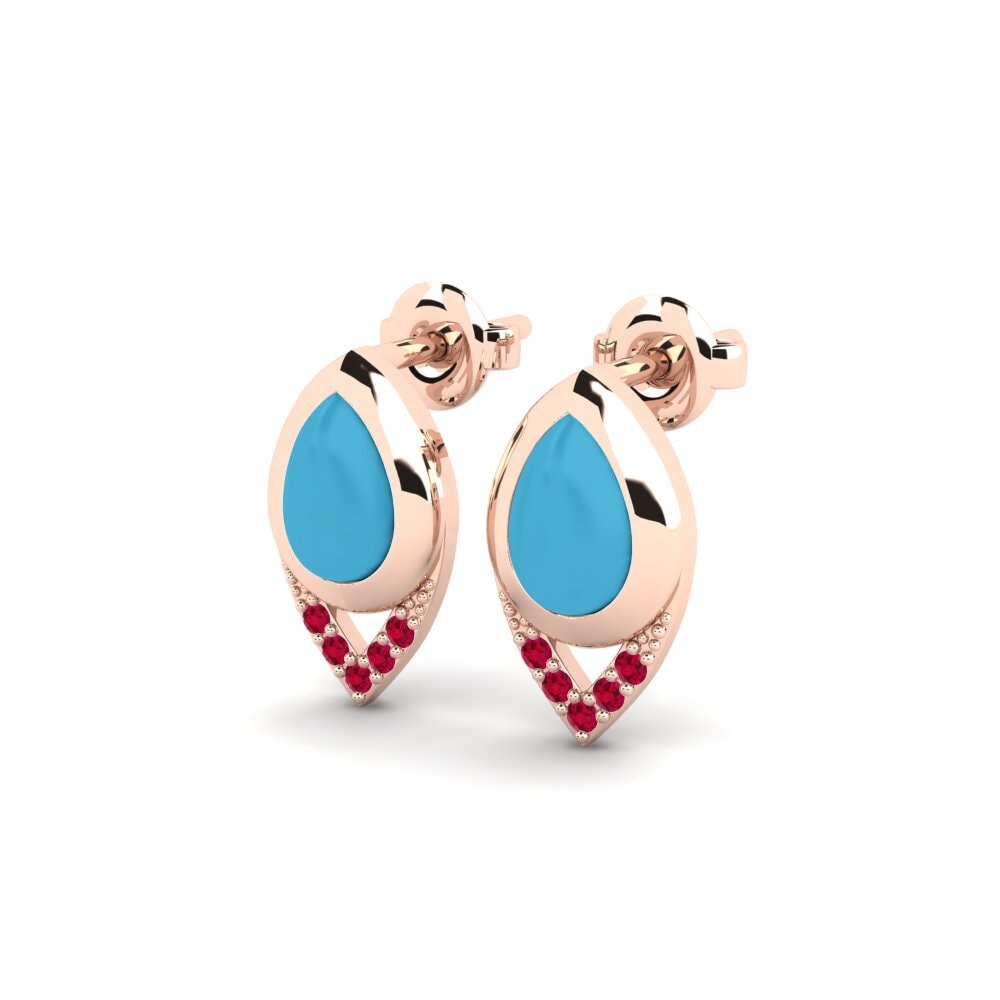 14k Rose Gold Women's Earring Chasumba