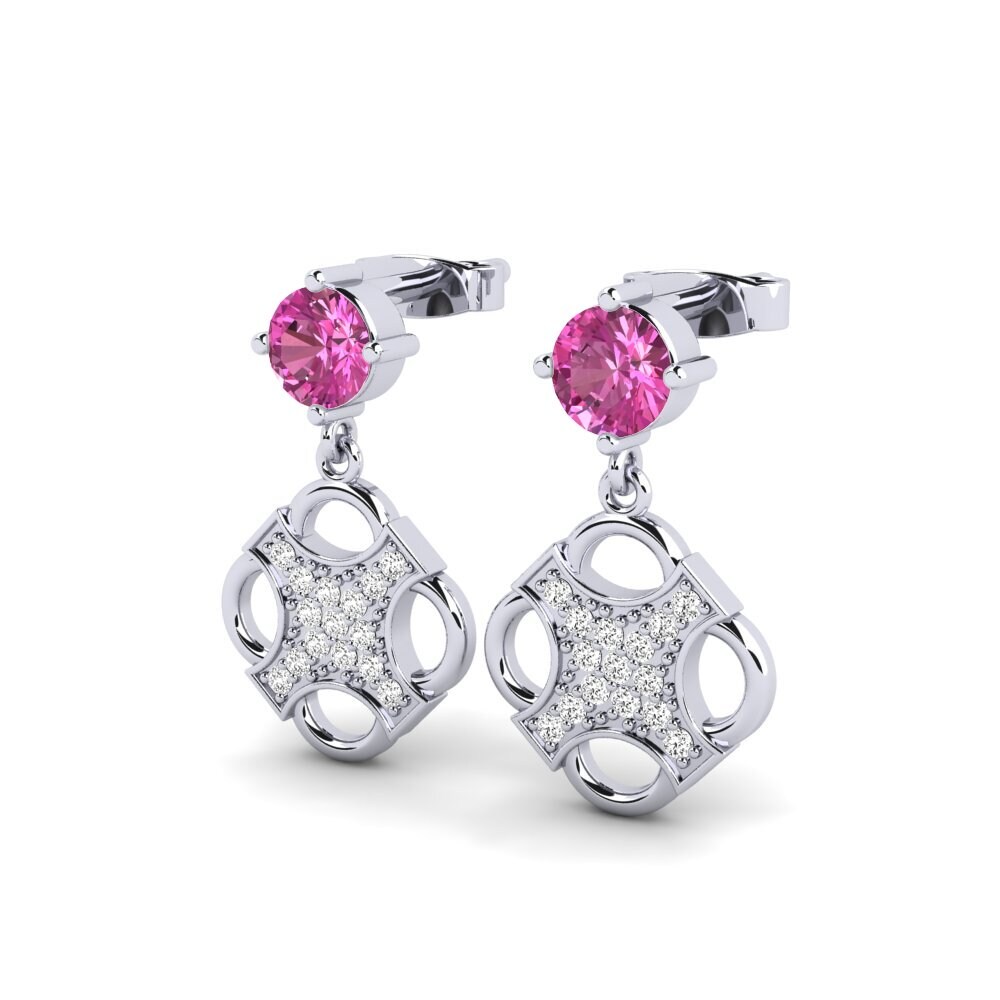 Pink Topaz Women's Earring Chaty