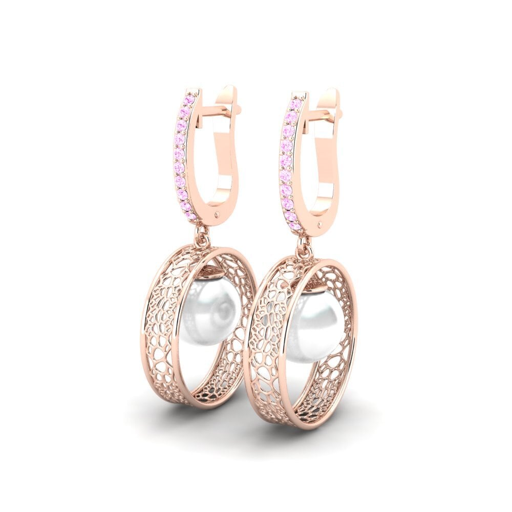 Pink Sapphire Women's Earring Chaufferiel