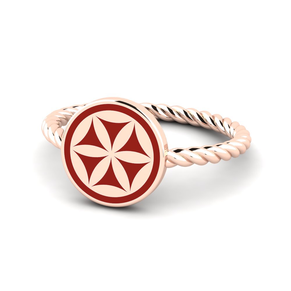 Rotgold 375 Ring Che