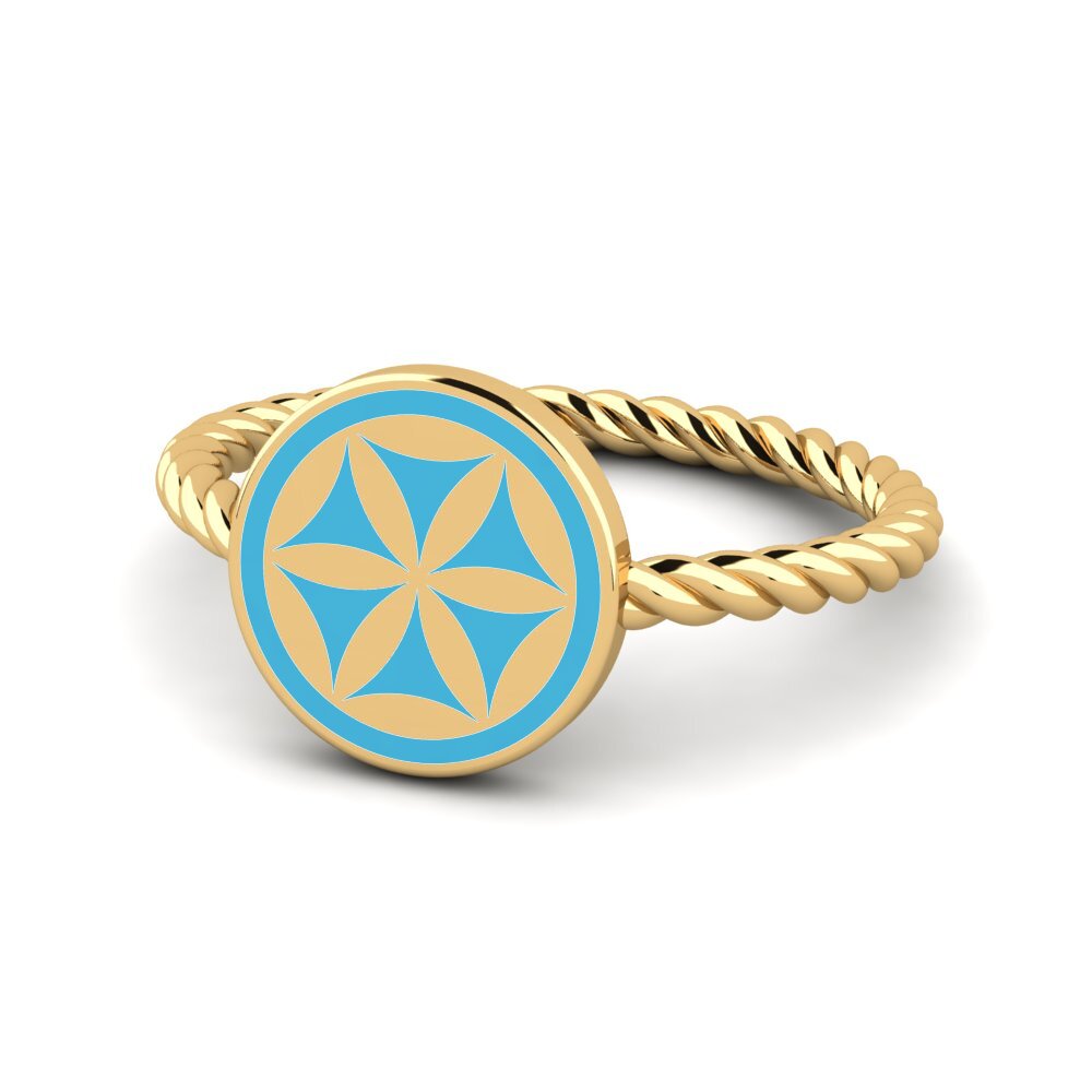Gelbgold 750 Ring Che