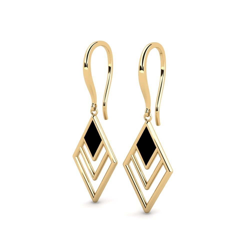 9k Oro Amarillo Pendientes Chean