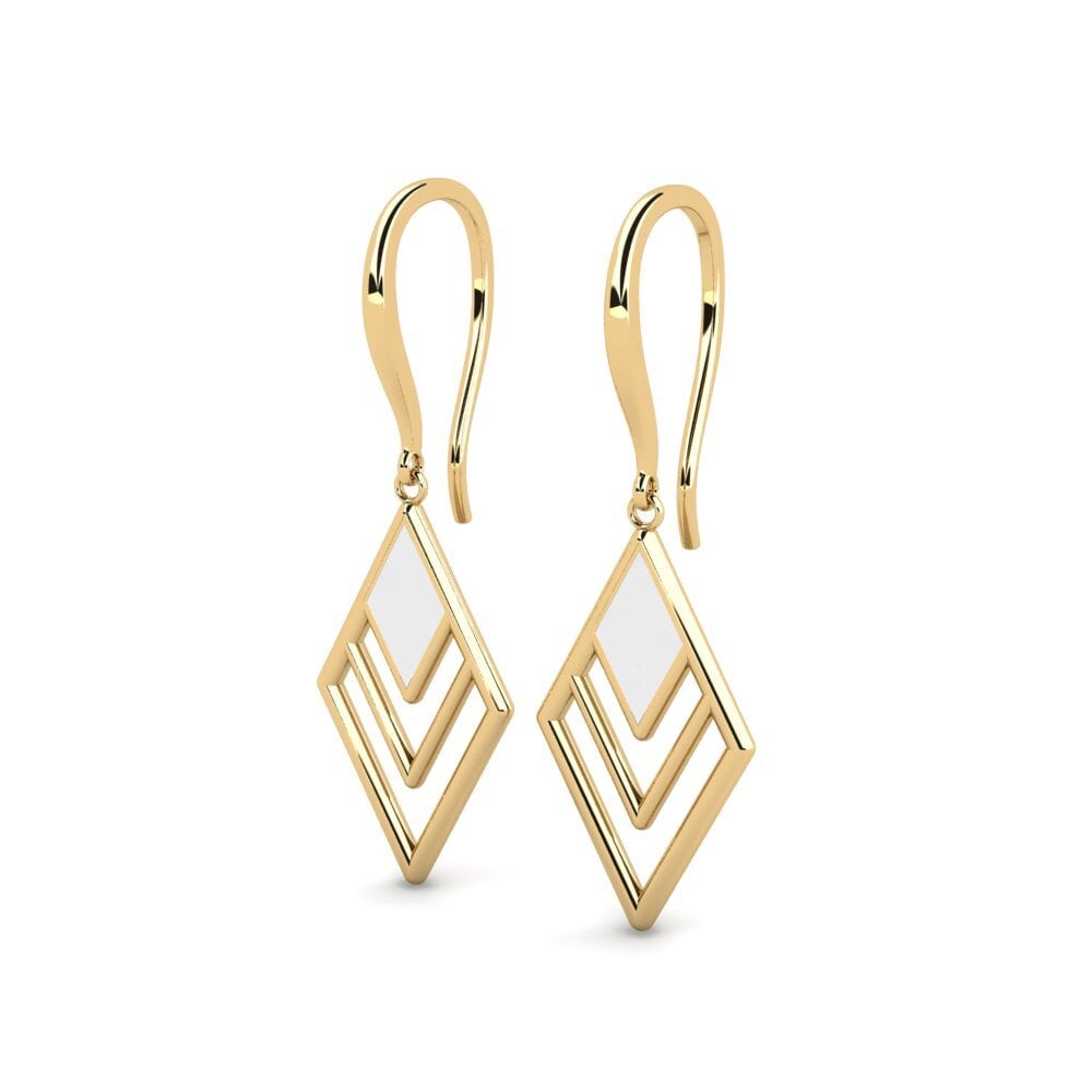 9k Oro Amarillo Pendientes Chean
