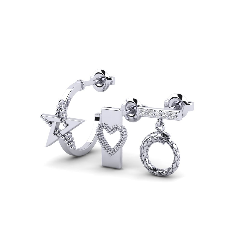 Paladio Diamante Pendiente de mujer Chegutu - SET