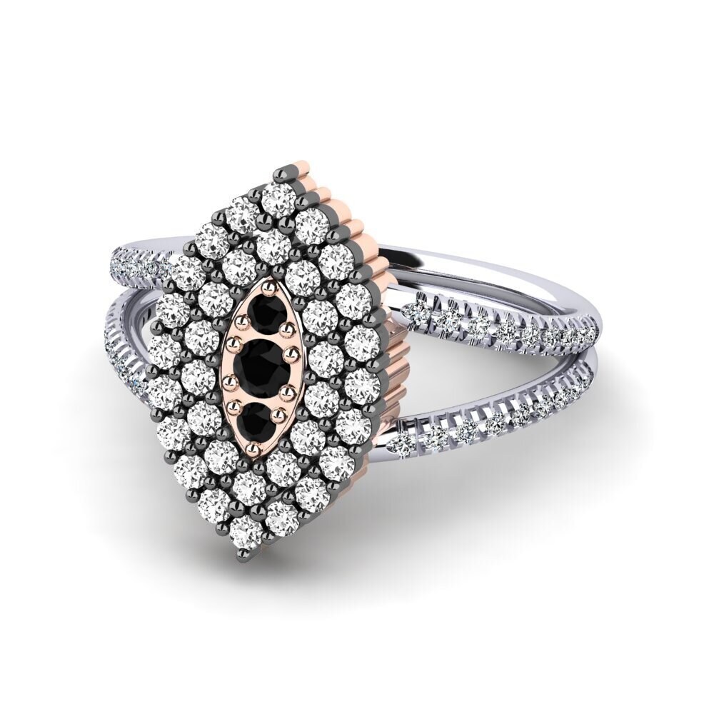 Black Diamond Engagement Ring Chere