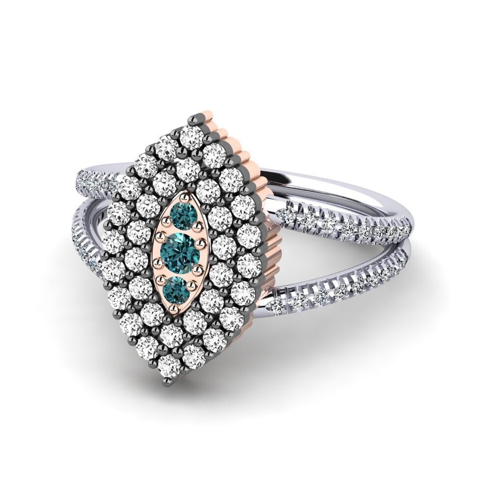 Blue Diamond Engagement Ring Chere
