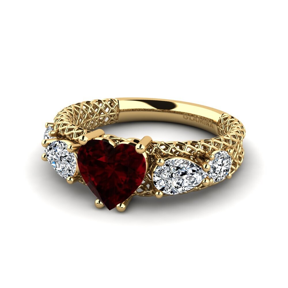Garnet Engagement Ring Cherylien