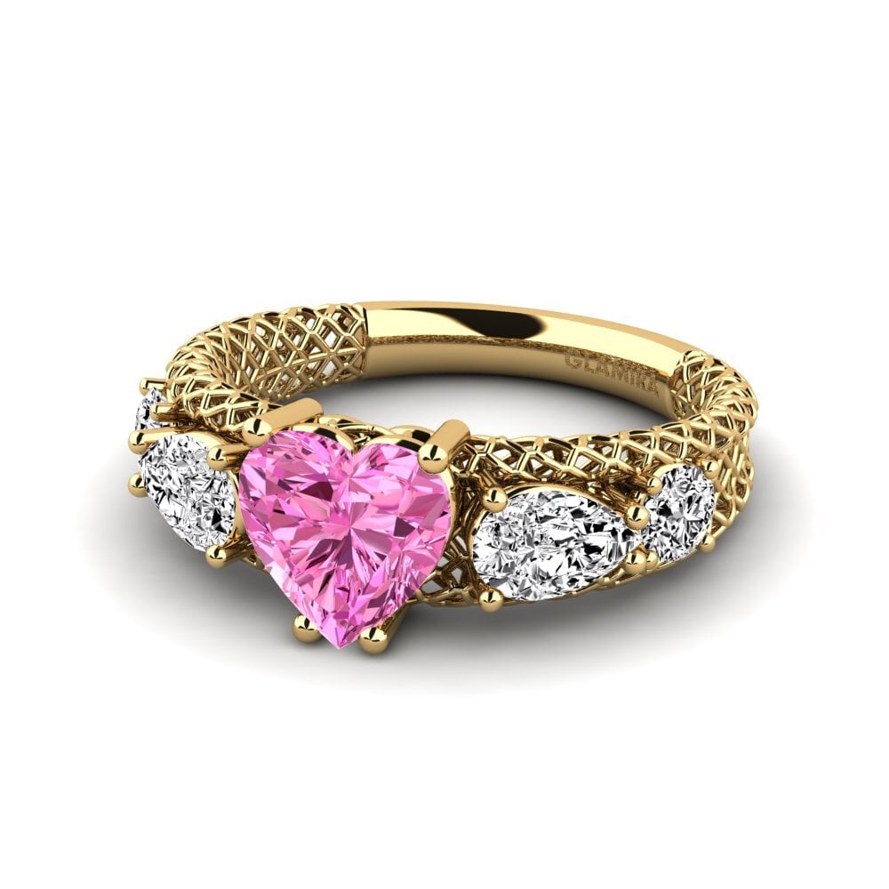 Topacio Rosa Anillo de compromiso Cherylien