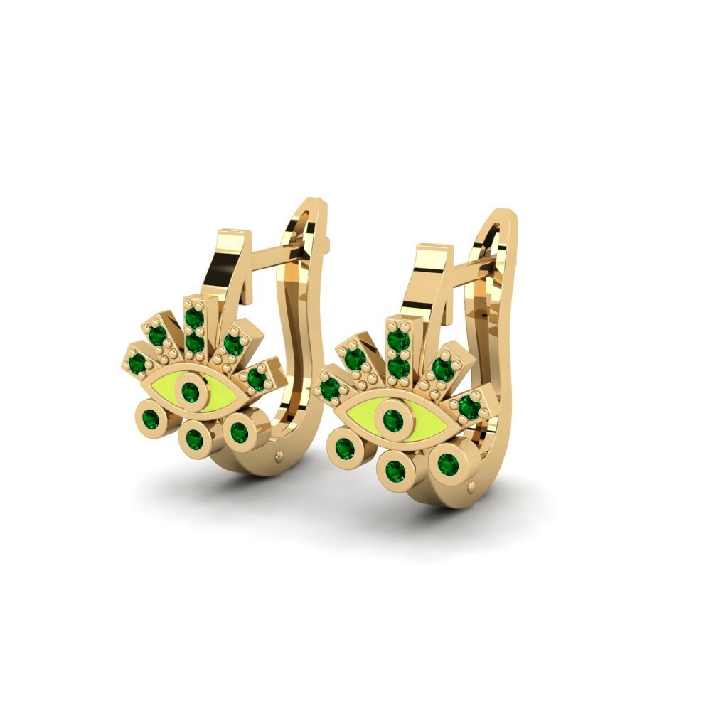Circonita Verde Pendiente de mujer Chesiphon