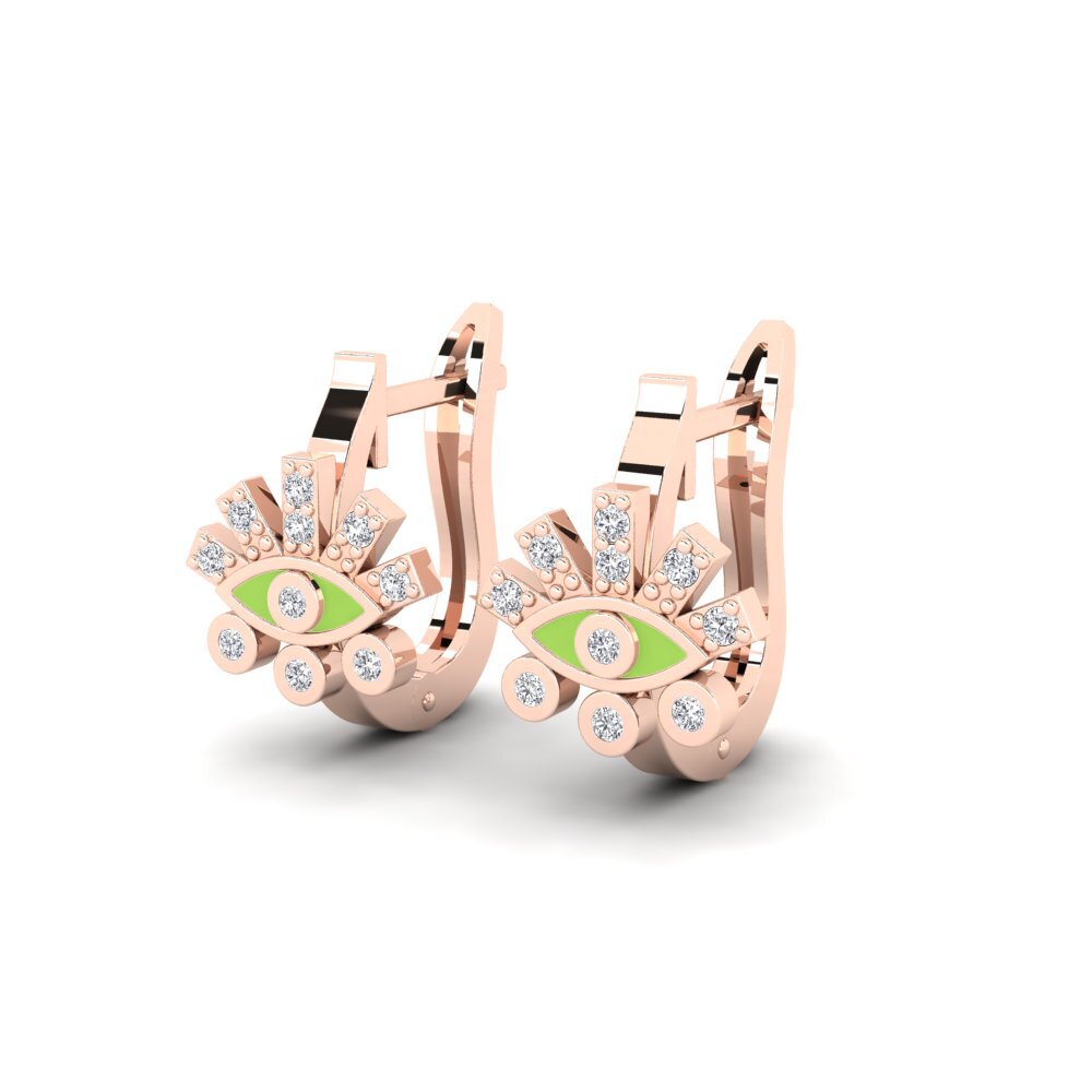14k Rose Gold Women's Earring Chesiphon