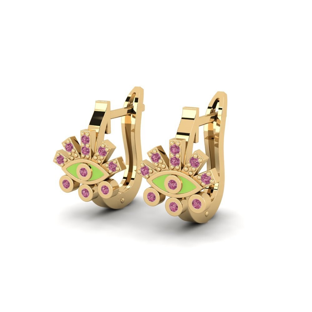Grenat de Rhodolite Boucle d'oreille femme Chesiphon