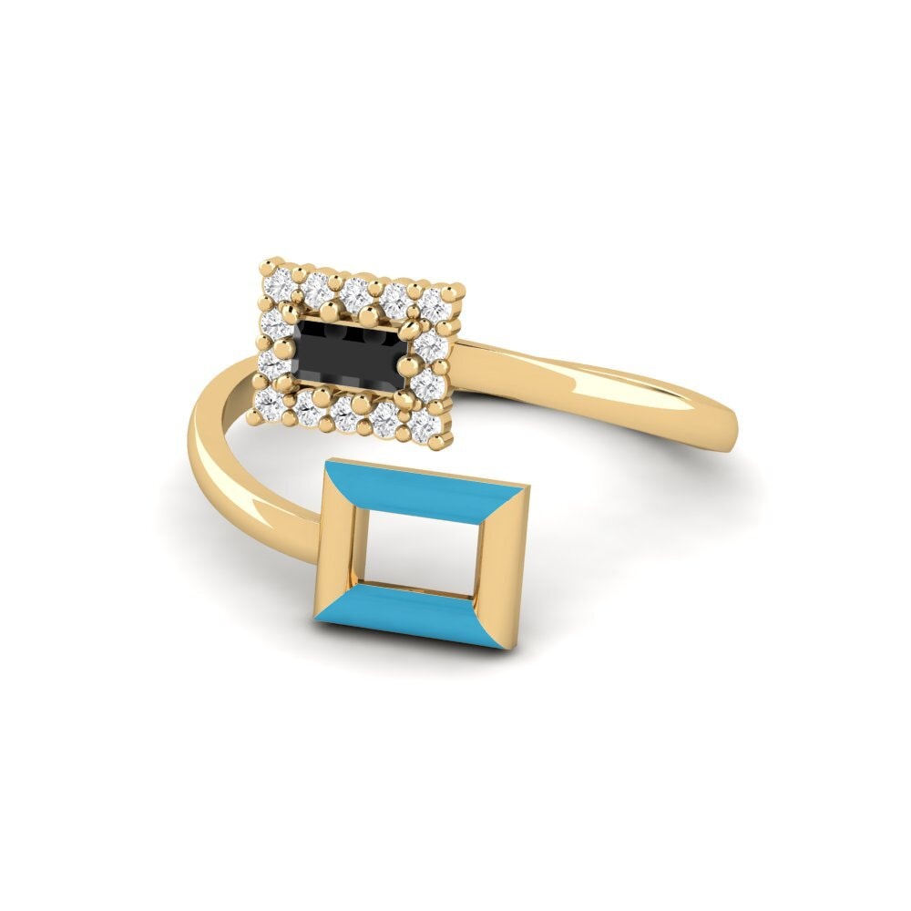 Safira negra Anel Cheswold