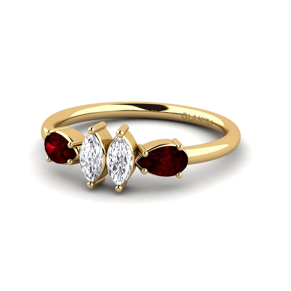 Garnet Ring Chevet