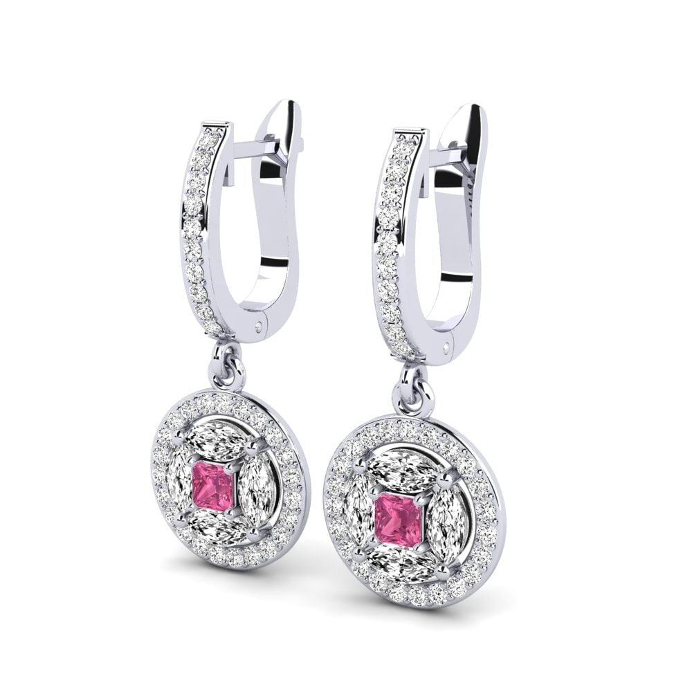 Turmalina Rosa Brincos Feminino Chiamata