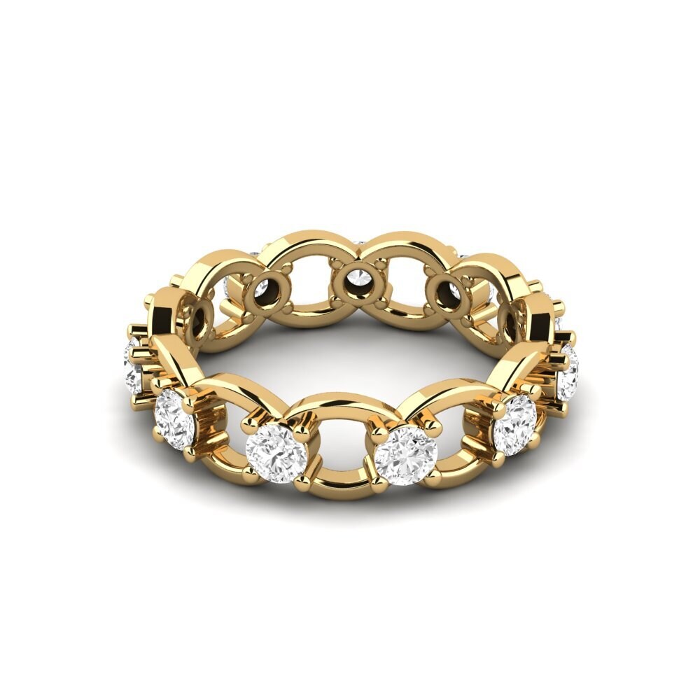 Weißer Saphir Ring Chicago