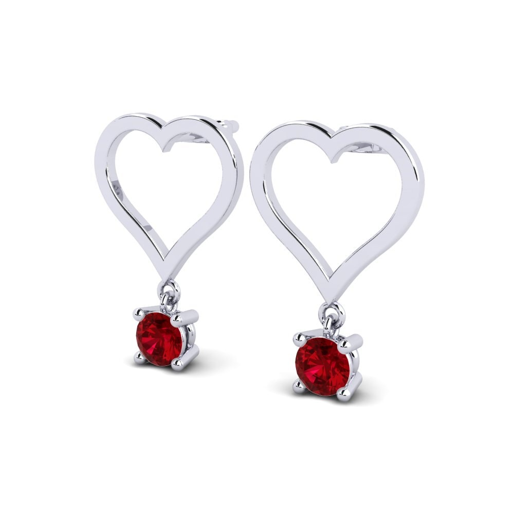 Red Zirconia Women's Earring Chimbu
