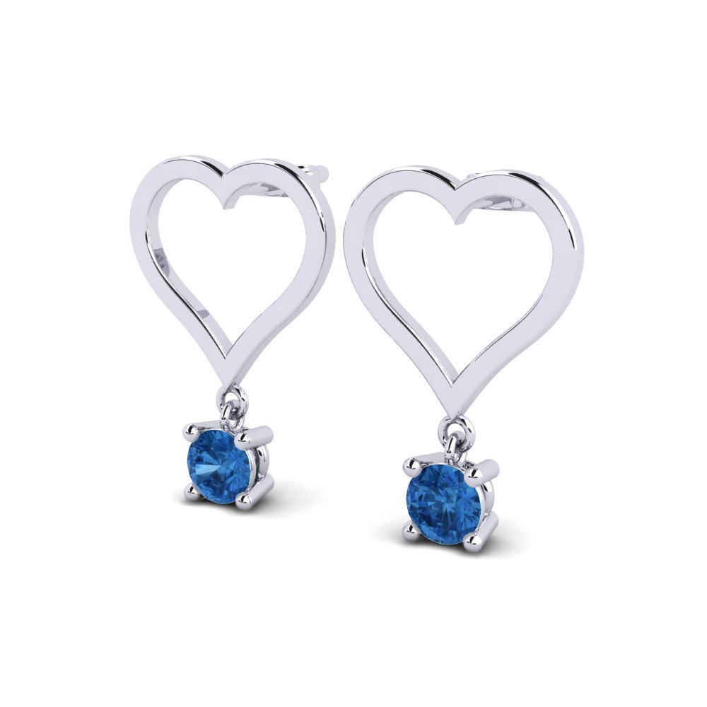 Dark Blue Zirconia Women's Earring Chimbu