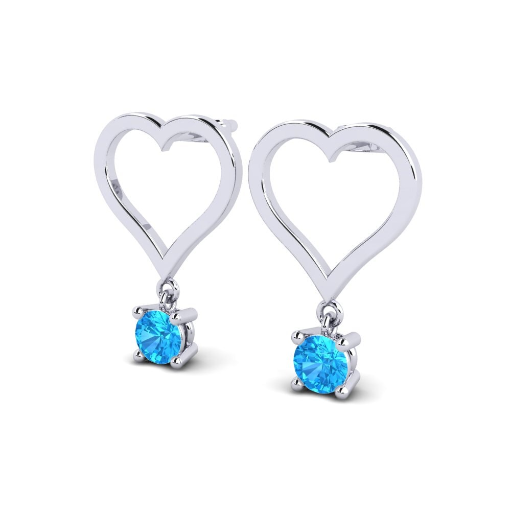 Topacio azul Pendientes Chimbu