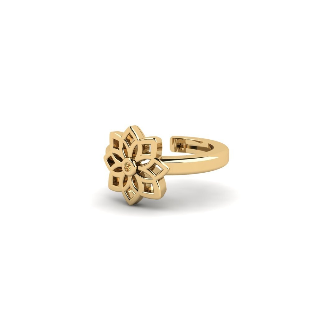 Brown Diamond Women's Earring Chinhoyi - A