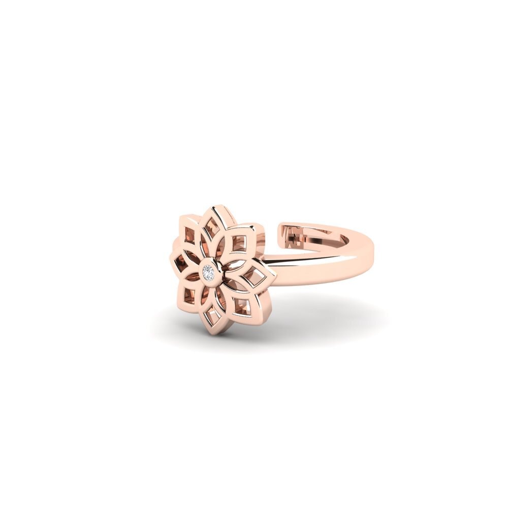 14ct Rose Gold Women's Earring Chinhoyi - A