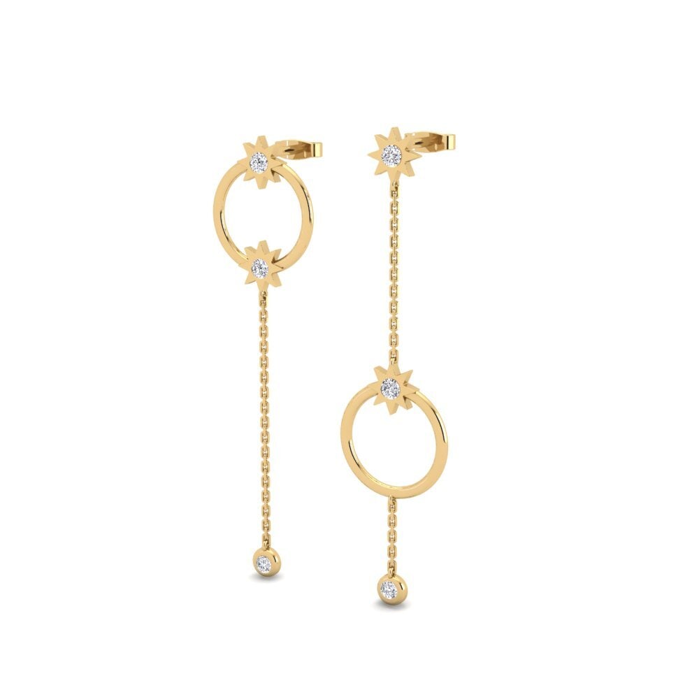 14ct Yellow Gold Women's Earring Chioma