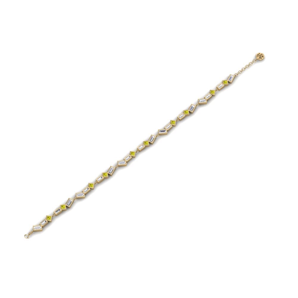 Diamante Amarillo Pulsera de Mujer Chipoka