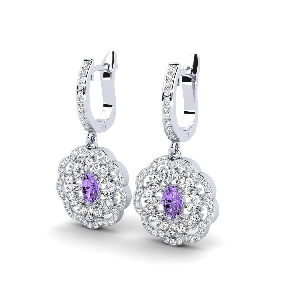 Tanzanite Boucle d'oreille femme Chiure