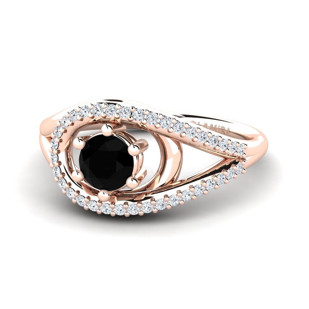 Black Diamond Engagement Ring Chlodette