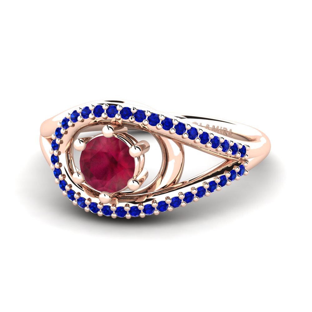 Ruby Engagement Ring Chlodette