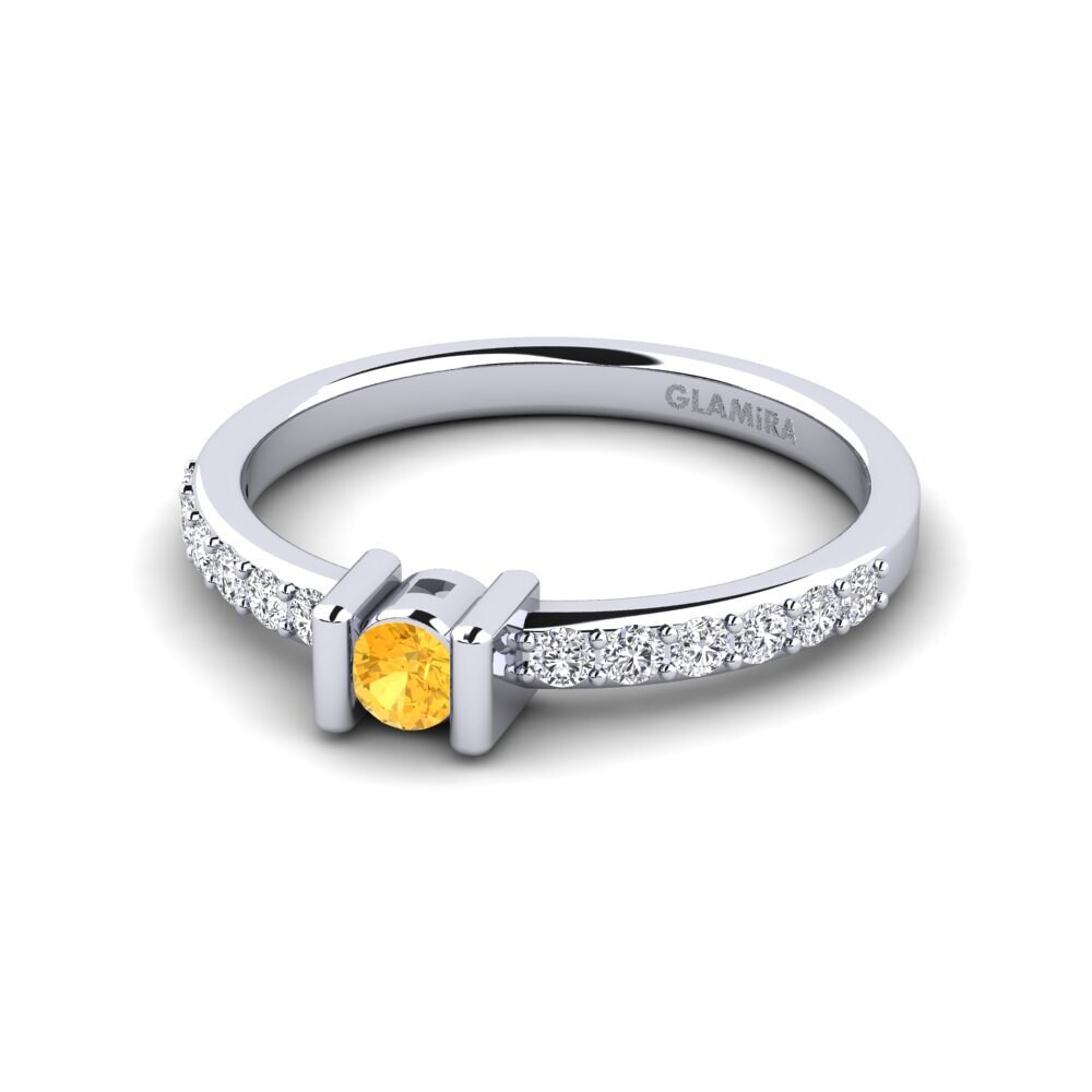 Citrine Engagement Ring Chlorure