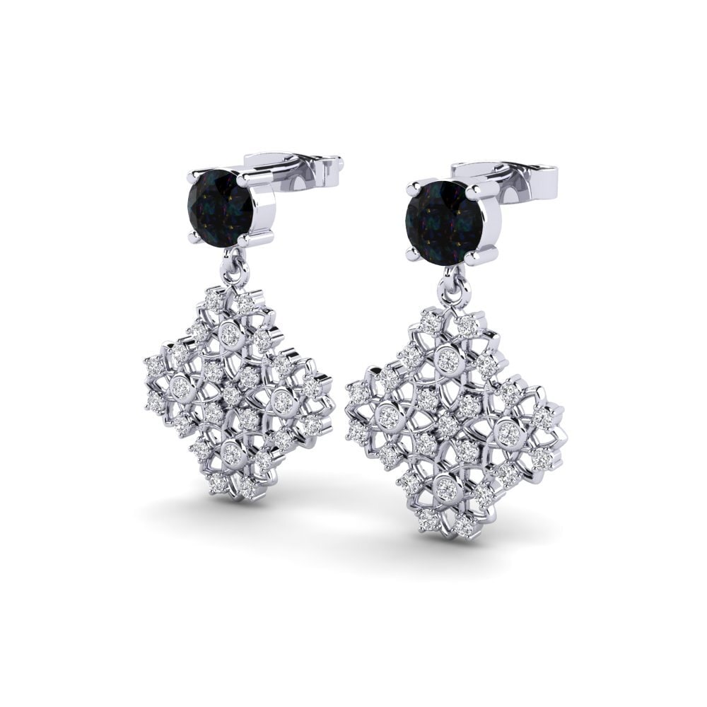 Black Opal Women's Earring Choquer