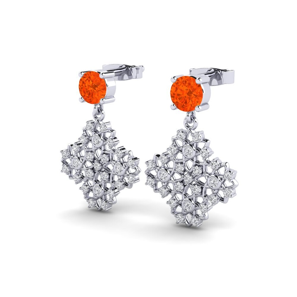 Fire-Opal Women's Earring Choquer