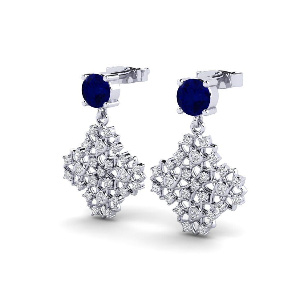 Saphir Boucle d'oreille femme Choquer