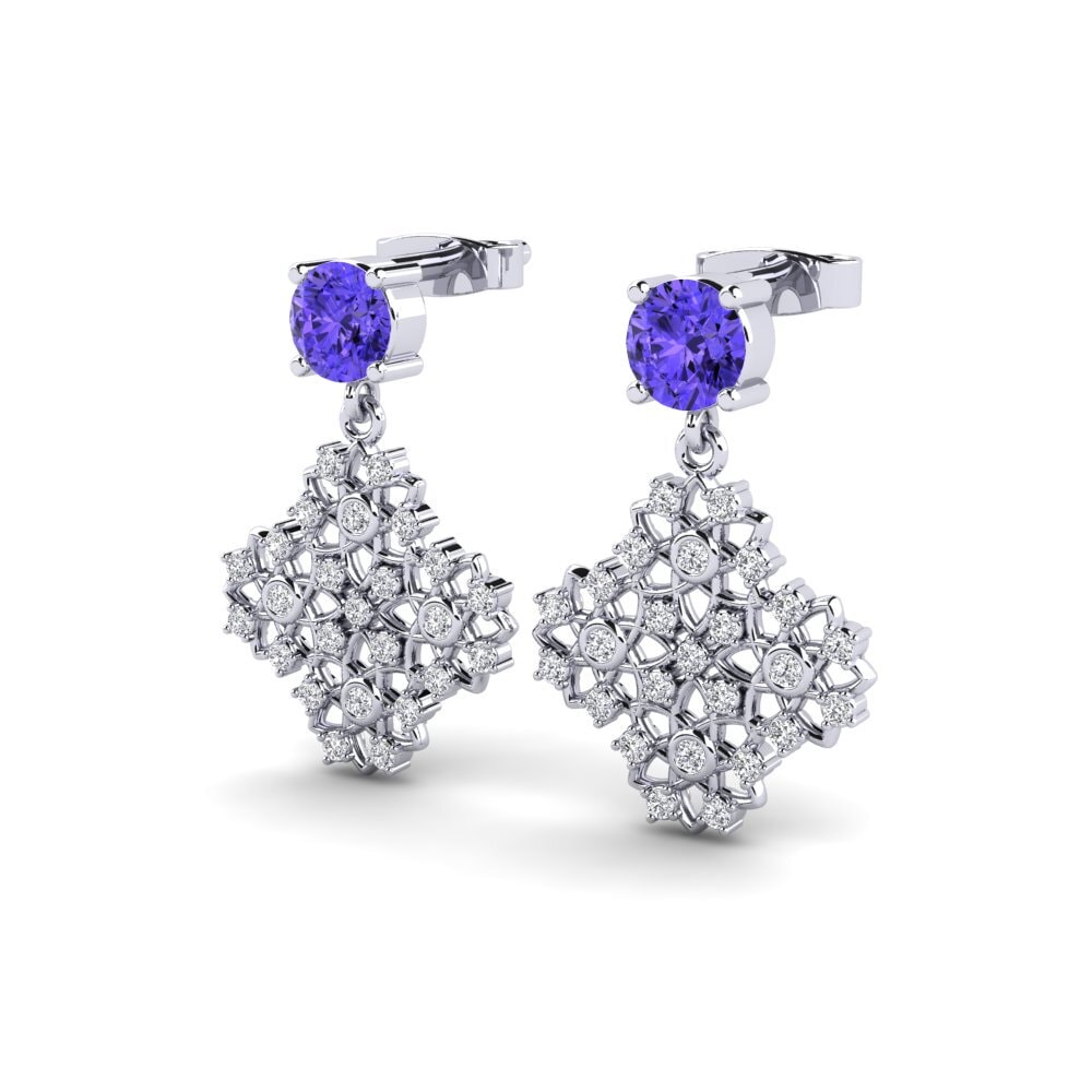 Tanzanite Boucle d'oreille femme Choquer