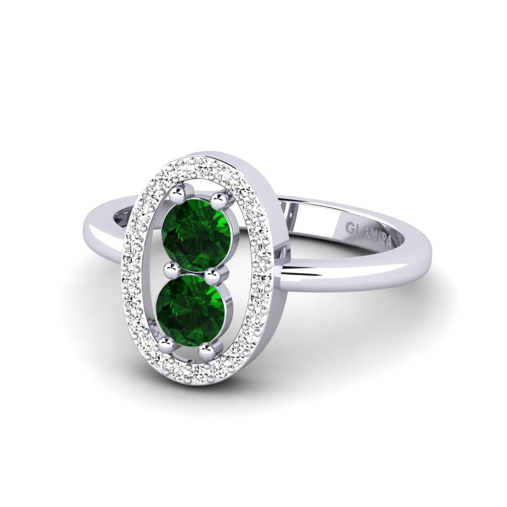 Turmalina verde Anillo Choric