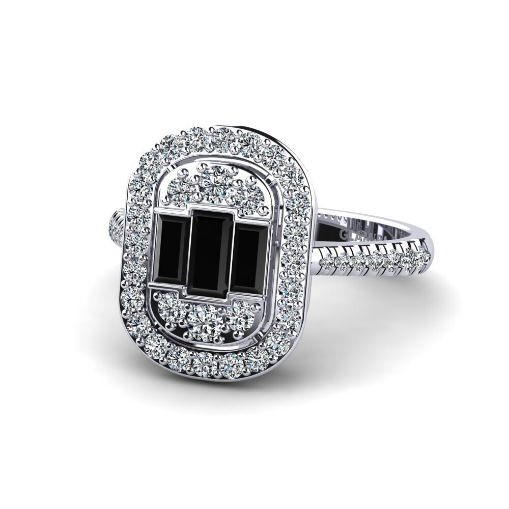 Black Diamond Engagement Ring Chow