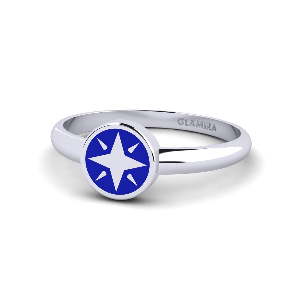 White Silver Ring Chronty