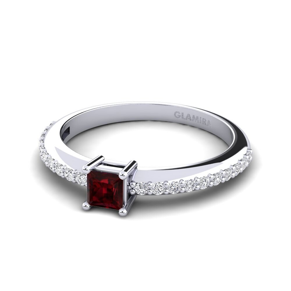 Garnet Engagement Ring Chud