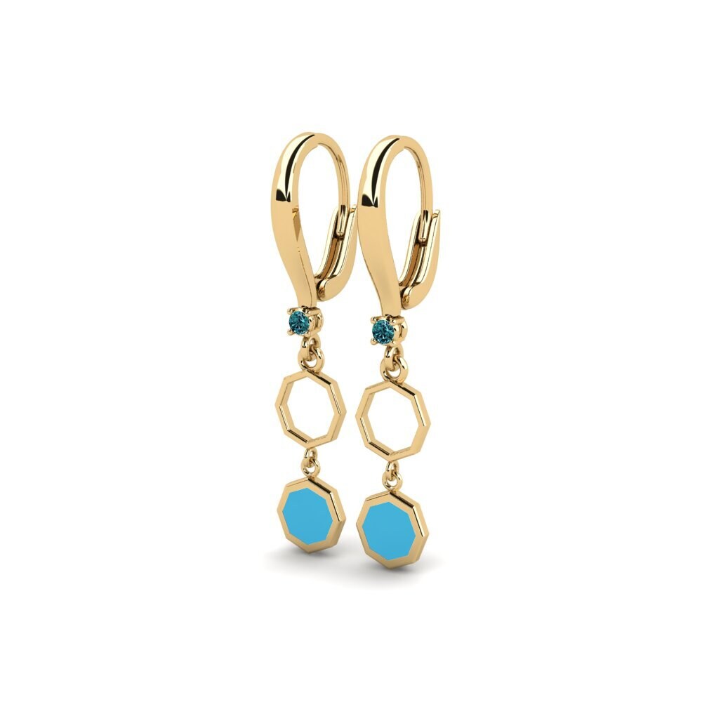 Diamante Azul Pendiente de mujer Ciardu