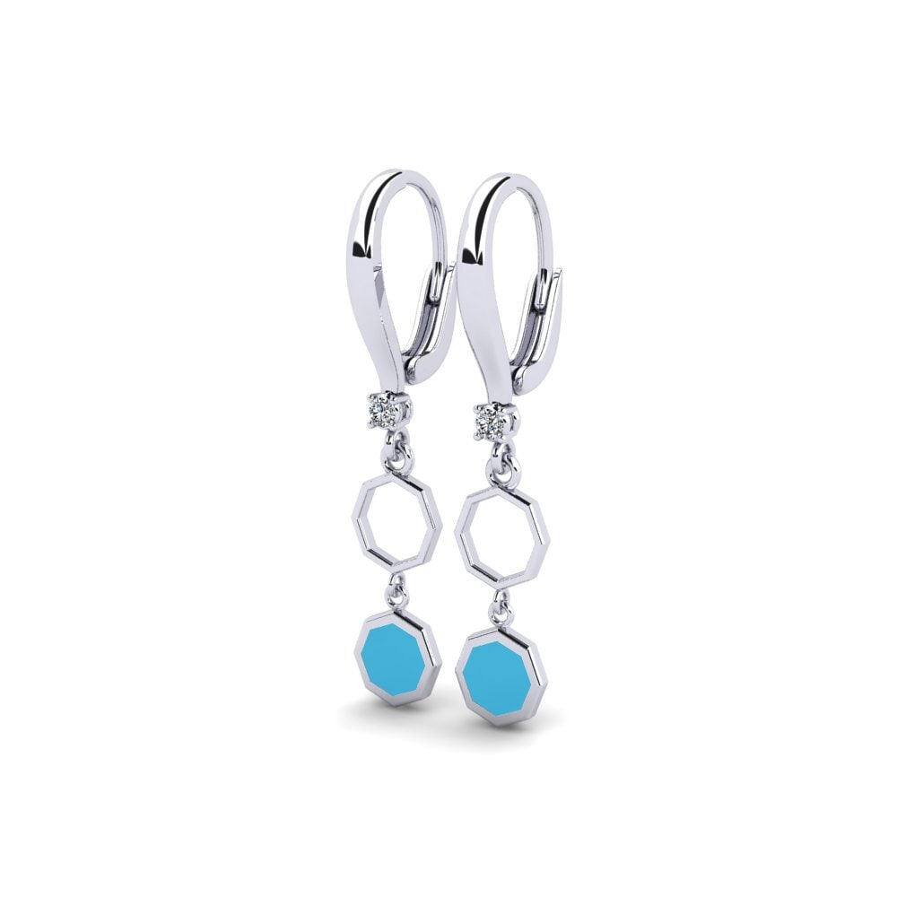950 Platin Damen ohrring Ciardu